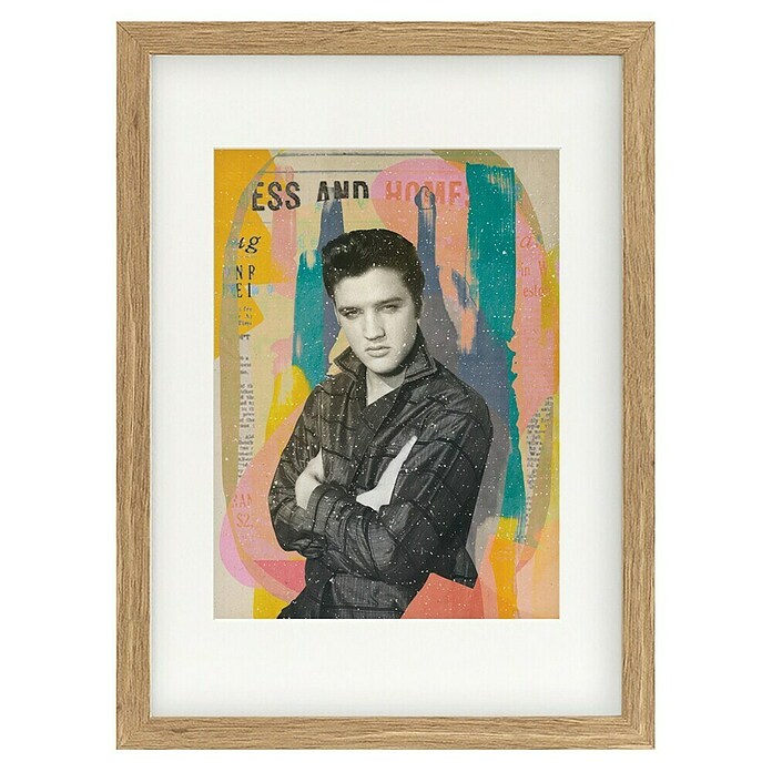Papermoon Bild (King in the House, B x H: 80 x 110 cm, Mit Passepartout, Rahmen Eiche) | BAUHAUS