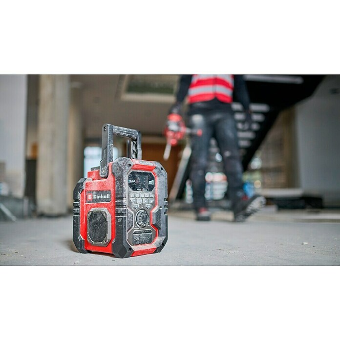 Einhell Power X-Change 18V Akumulatorski radio za gradbišče TE-CR 18 Li DAB+/FM/BT - Solo  (18 V, Brez baterije, Bluetooth) | 2297 - Akkumaschinen sonstige | BBDI - Akkugeräte | BBD - Elektro WZ/Großmaschinen | BB - ElektroWZ/Großmaschinen | B - Werkz/Masch/Maschzubeh/Auto | BAUHAUS
