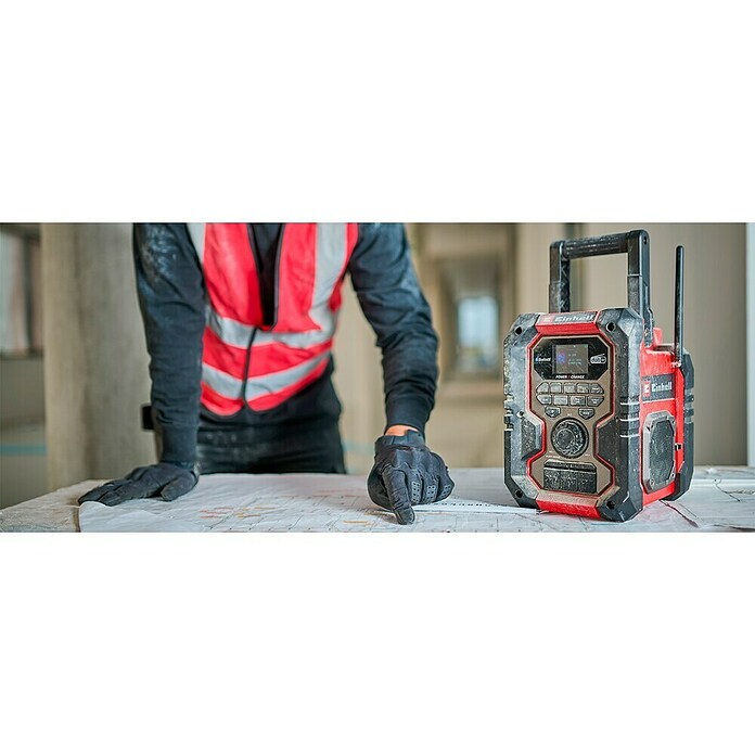 Einhell Power X-Change 18V Akumulatorski radio za gradbišče TE-CR 18 Li DAB+/FM/BT - Solo  (18 V, Brez baterije, Bluetooth) | 2297 - Akkumaschinen sonstige | BBDI - Akkugeräte | BBD - Elektro WZ/Großmaschinen | BB - ElektroWZ/Großmaschinen | B - Werkz/Masch/Maschzubeh/Auto | BAUHAUS