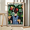 Papermoon Bild (Into the Garden, B x H: 100 x 140 cm, Mit Passepartout, Rahmen Eiche) | BAUHAUS
