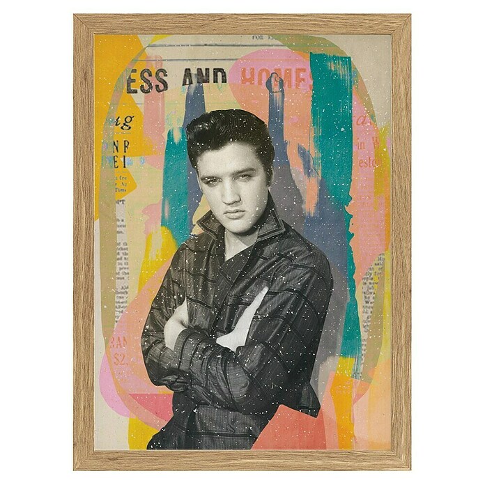 Papermoon Bild (King in the House, B x H: 70 x 100 cm, Ohne Passepartout, Rahmen Eiche) | BAUHAUS