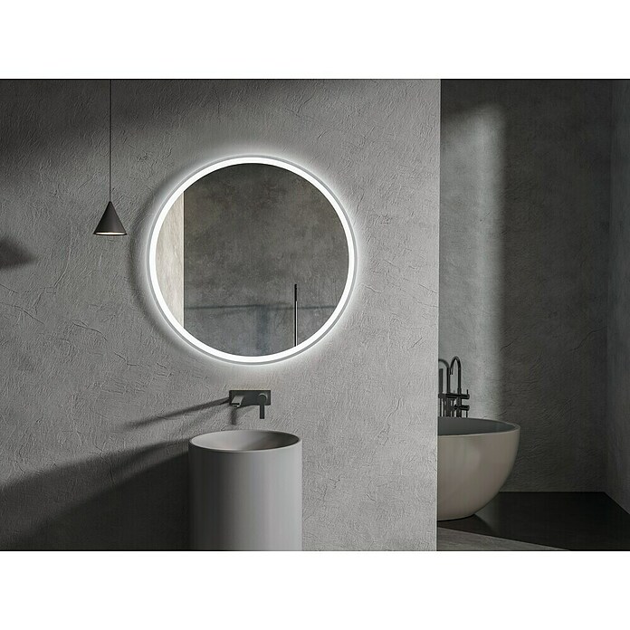 DSK Lichtspiegel Desire (Durchmesser: 55 cm, Silber, Leuchtmittel) | BAUHAUS