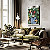 Papermoon Bild (Into the Garden, B x H: 60 x 80 cm, Mit Passepartout, Rahmen Schwarz) | BAUHAUS