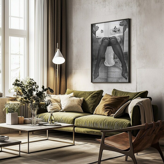 Papermoon Bild (Le Goart des Autres, B x H: 40 x 50 cm, Mit Passepartout, Rahmen Schwarz) | BAUHAUS