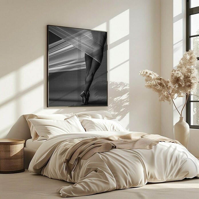 Papermoon Bild (Balance, B x H: 70 x 100 cm, Mit Passepartout, Rahmen Eiche) | BAUHAUS