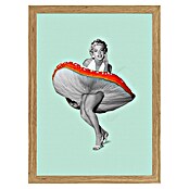 Papermoon Bild (Happy Dress, B x H: 50 x 70 cm, Ohne Passepartout, Rahmen Eiche) | BAUHAUS