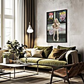 Papermoon Bild (New Marilyn, B x H: 80 x 110 cm, Mit Passepartout, Rahmen Schwarz) | BAUHAUS