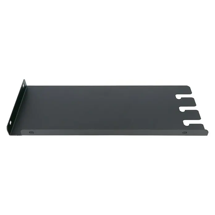 Seitenelement links & rechts - Passend für: Grillstar Grillwagen Texas - Schwarze Metallablage mit Aussparungen. Ideal für Werkstatt oder Hobbyraum zur Aufbewahrung von Werkzeugen oder Kleinteilen.