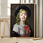 Papermoon Bild (Vintage Marilyn, B x H: 50 x 70 cm, Mit Passepartout, Rahmen Eiche) | BAUHAUS