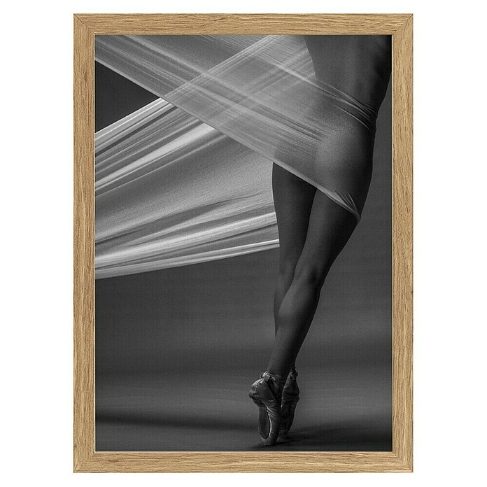 Papermoon Bild (Balance, B x H: 60 x 80 cm, Ohne Passepartout, Rahmen Eiche) | BAUHAUS