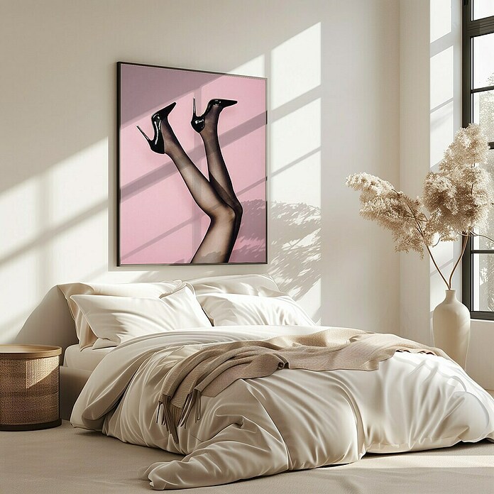Papermoon Bild (Kick up your Heels, B x H: 80 x 110 cm, Mit Passepartout, Rahmen Eiche) | BAUHAUS