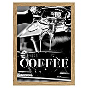 Papermoon Bild (Coffee Text, B x H: 40 x 50 cm, Ohne Passepartout, Rahmen Eiche) | BAUHAUS