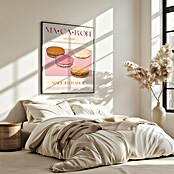Papermoon Bild (French Macaron, B x H: 80 x 110 cm, Mit Passepartout, Rahmen Eiche) | BAUHAUS