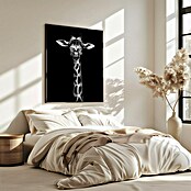 Papermoon Bild (Giraffe Portrait, B x H: 50 x 70 cm, Mit Passepartout, Rahmen Eiche) | BAUHAUS