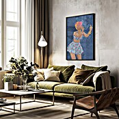 Papermoon Bild (Not your Girl, B x H: 80 x 110 cm, Mit Passepartout, Rahmen Schwarz) | BAUHAUS