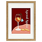 Papermoon Bild (Aperol Spritz, B x H: 50 x 70 cm, Mit Passepartout, Rahmen Eiche) | BAUHAUS