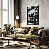 Papermoon Bild (Coffee Text, B x H: 70 x 100 cm, Mit Passepartout, Rahmen Schwarz) | BAUHAUS