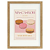 Papermoon Bild (French Macaron, B x H: 80 x 110 cm, Mit Passepartout, Rahmen Eiche) | BAUHAUS