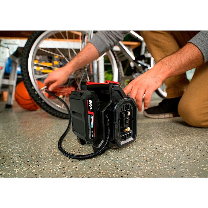 Skil PWRCore 20V Accucompressor + Gratis extra Accucompressor (20 V, Excl. accu, 11 bar) | BAUHAUS