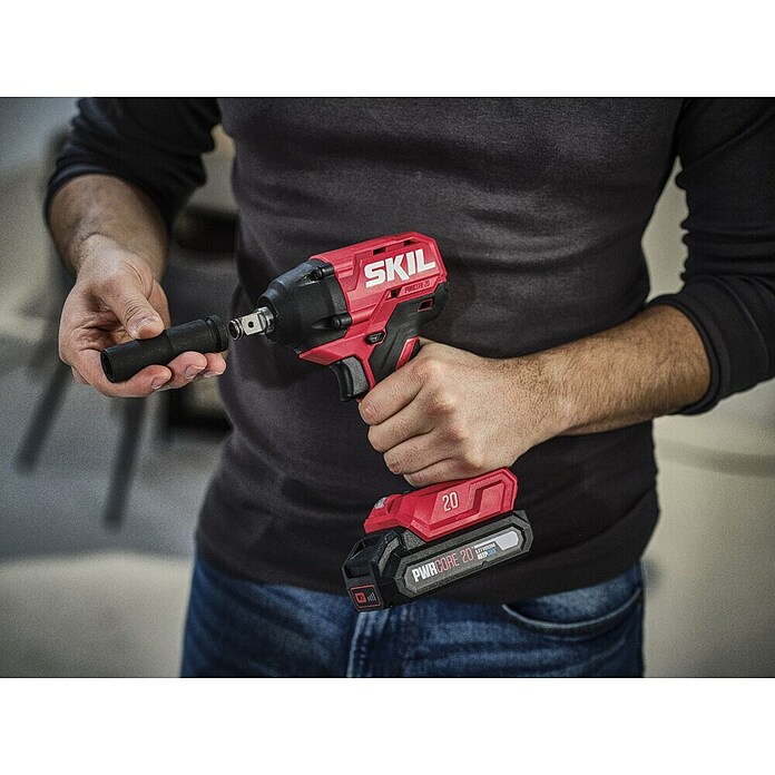 Skil PWRCore 20V Accu-slagmoersleutel 3241 CA (Onbelast toerental: 0 tpm - 3.000 tpm) | BAUHAUS