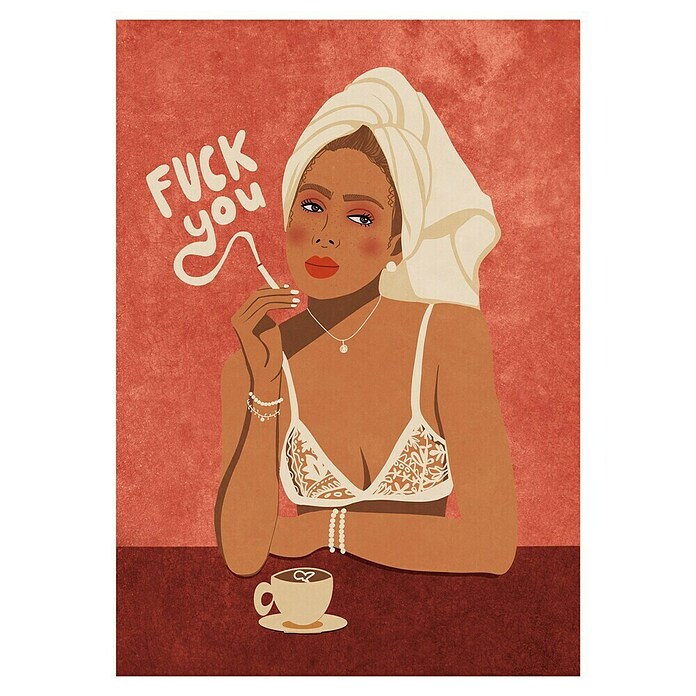 Papermoon Poster (Morning Coffee, B x H: 60 x 80 cm, Ohne Passepartout) | BAUHAUS