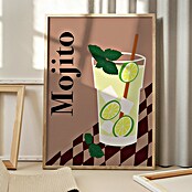 Papermoon Bild (Mojito, B x H: 70 x 100 cm, Mit Passepartout, Rahmen Eiche) | BAUHAUS