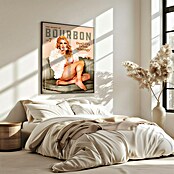 Papermoon Bild (Babes of Boubon Vol. 7, B x H: 60 x 80 cm, Ohne Passepartout, Rahmen Eiche) | BAUHAUS