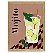 Papermoon Bild (Mojito, B x H: 100 x 140 cm, Ohne Passepartout, Rahmen Eiche) | BAUHAUS