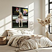 Papermoon Bild (New Marilyn, B x H: 50 x 70 cm, Ohne Passepartout, Rahmen Eiche) | BAUHAUS