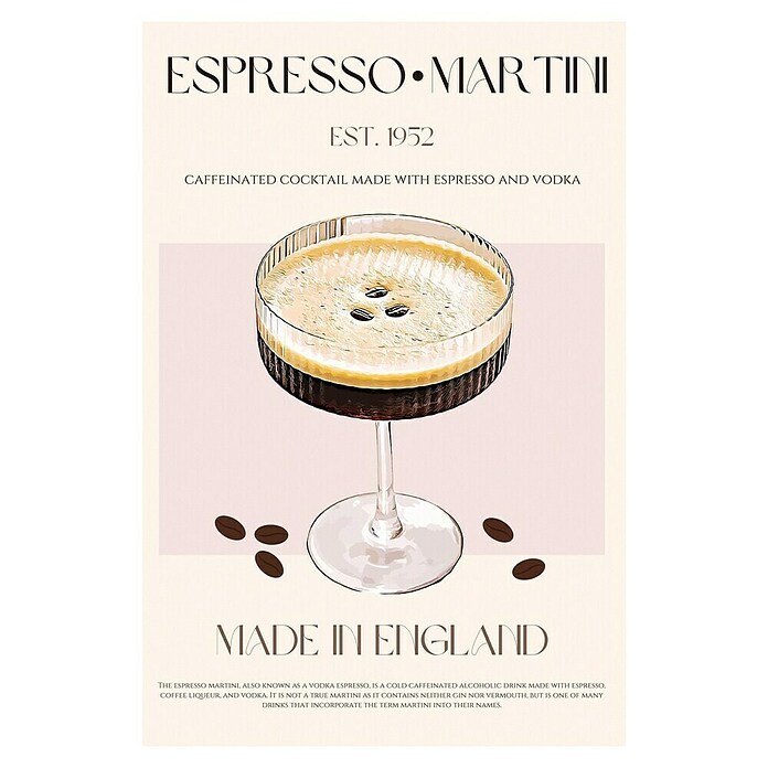 Papermoon Poster (Coffee Delighta, B x H: 50 x 70 cm, Ohne Passepartout) | BAUHAUS