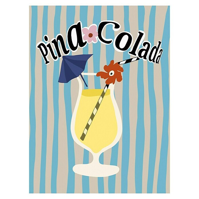 Papermoon Poster (Pina Colada, B x H: 60 x 80 cm, Ohne Passepartout) | BAUHAUS