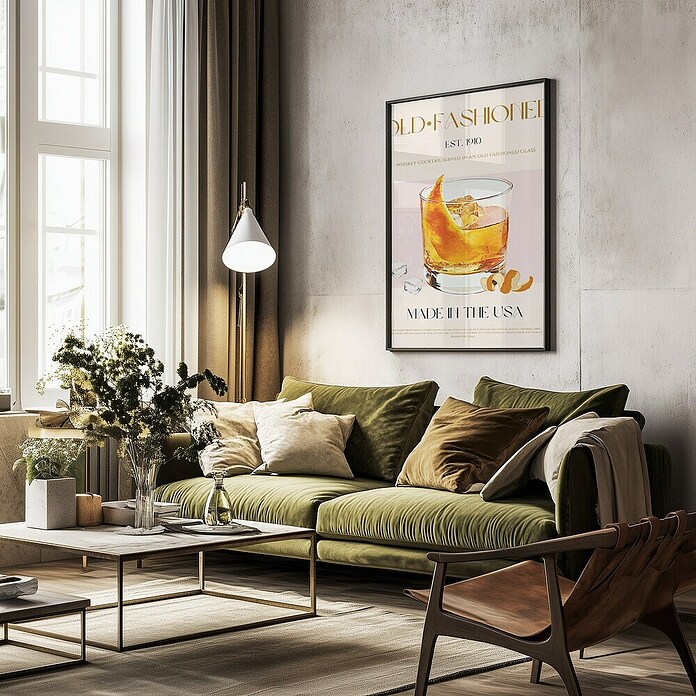 Papermoon Bild (Classic Cocktail, B x H: 70 x 100 cm, Ohne Passepartout, Rahmen Schwarz) | BAUHAUS
