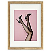 Papermoon Bild (Kick up your Heels, B x H: 80 x 110 cm, Mit Passepartout, Rahmen Eiche) | BAUHAUS