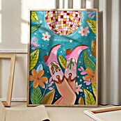 Papermoon Bild (Boots and Disco, B x H: 50 x 70 cm, Ohne Passepartout, Rahmen Eiche) | BAUHAUS