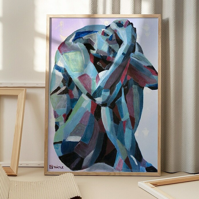 Papermoon Bild (Self Reflection, B x H: 40 x 50 cm, Mit Passepartout, Rahmen Eiche) | BAUHAUS