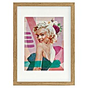 Papermoon Bild (Marilyn is Back, B x H: 100 x 140 cm, Mit Passepartout, Rahmen Eiche) | BAUHAUS