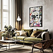 Papermoon Bild (Skull, B x H: 100 x 140 cm, Mit Passepartout, Rahmen Schwarz) | BAUHAUS