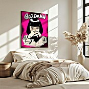 Papermoon Bild (Goodamn!, B x H: 70 x 100 cm, Ohne Passepartout, Rahmen Eiche) | BAUHAUS