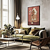 Papermoon Bild (Morning Coffee, B x H: 60 x 80 cm, Mit Passepartout, Rahmen Schwarz) | BAUHAUS
