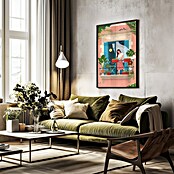 Papermoon Bild (Barcelona, B x H: 50 x 70 cm, Mit Passepartout, Rahmen Schwarz) | BAUHAUS