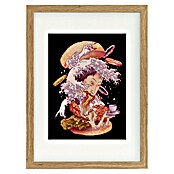 Papermoon Bild (Fusion Ghost, B x H: 50 x 70 cm, Mit Passepartout, Rahmen Eiche) | BAUHAUS