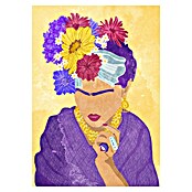 Papermoon Poster (Frida and Flowers, B x H: 100 x 140 cm, Ohne Passepartout) | BAUHAUS