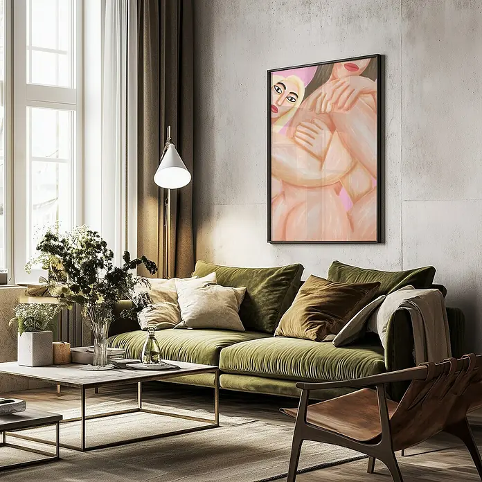 Papermoon BildGatel, B x H: 70 x 100 cm, Ohne Passepartout, Rahmen Schwarz - Stimmungsaufnahme
