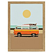 Papermoon Bild (Road Trip 1, B x H: 50 x 70 cm, Ohne Passepartout, Rahmen Eiche) | BAUHAUS