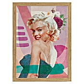 Papermoon Bild (Marilyn is Back, B x H: 70 x 100 cm, Ohne Passepartout, Rahmen Eiche) | BAUHAUS