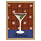 Papermoon Bild (Martini, B x H: 50 x 70 cm, Ohne Passepartout, Rahmen Eiche) | BAUHAUS