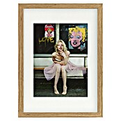 Papermoon Bild (New Marilyn, B x H: 100 x 140 cm, Mit Passepartout, Rahmen Eiche) | BAUHAUS
