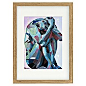 Papermoon Bild (Self Reflection, B x H: 40 x 50 cm, Mit Passepartout, Rahmen Eiche) | BAUHAUS