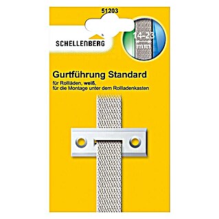 Schellenberg Gurtführung Standard Mini & Maxi (7 x 65 x 17 mm, Geeignet für: Rollladen-Maxi/Mini-Systeme, Weiß)