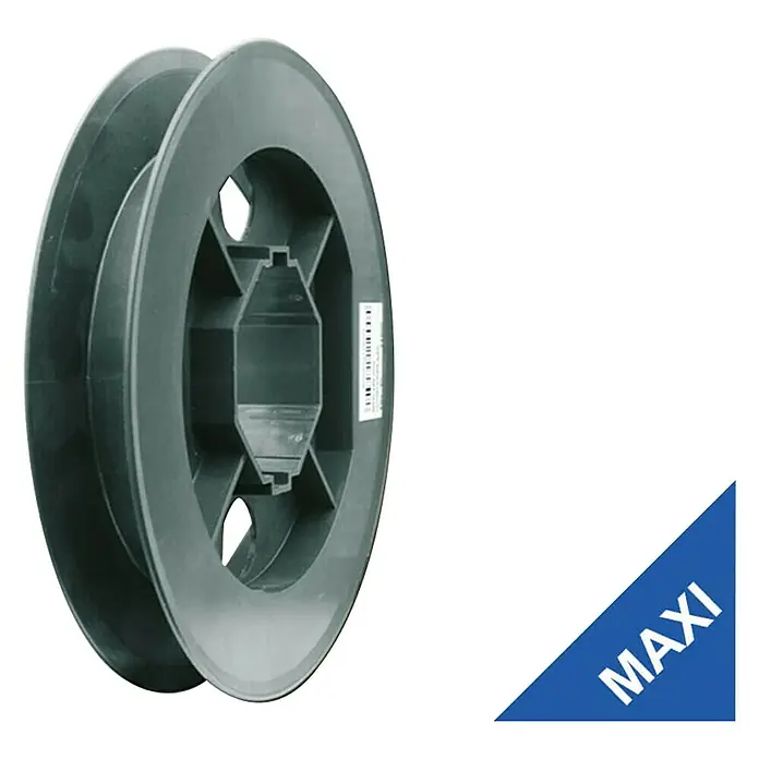 Schellenberg Gurtscheibe Maxi190 mm, Durchmesser Achtkantwelle: 60 mm - Graue MAXI Kabeltrommel für die Aufbewahrung und den Transport von Kabeln. Ideal für den professionellen Einsatz im Handwerk.